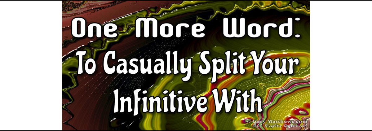 split infinitive