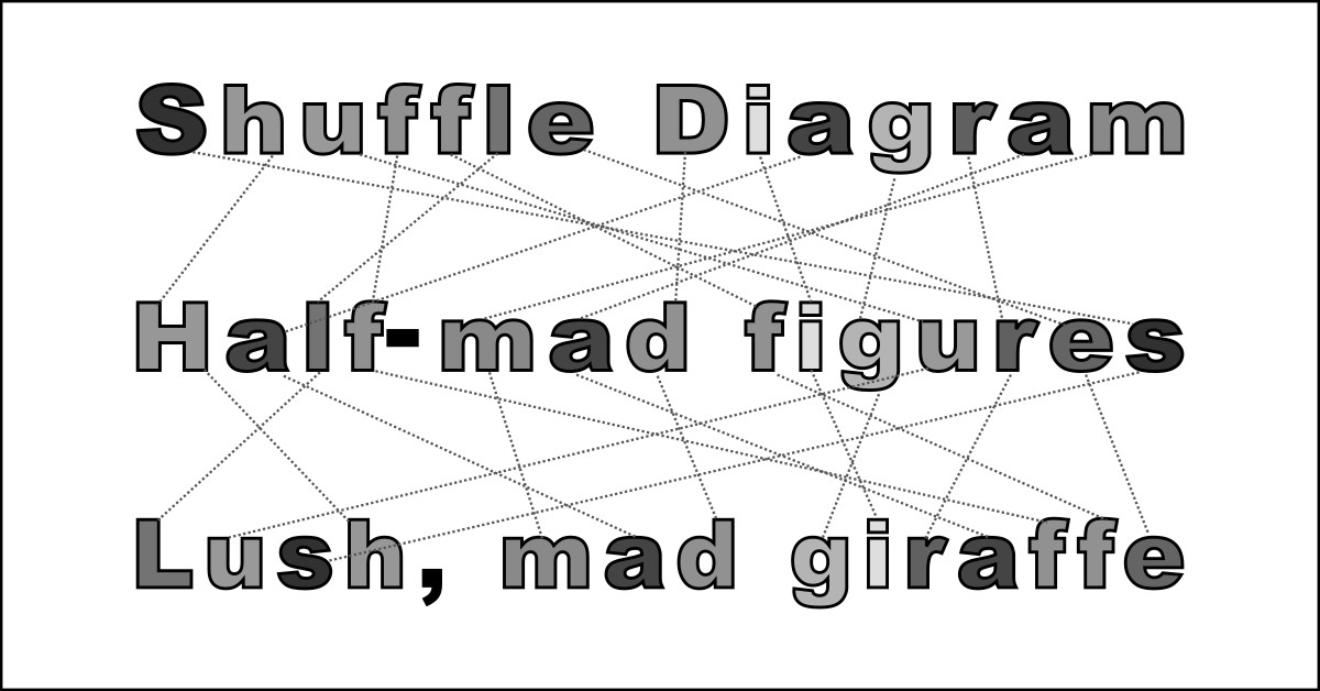Shuffle Diagram-grayscale