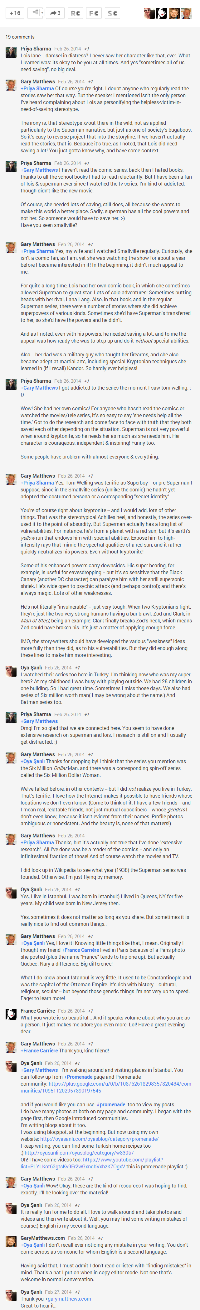 Comments on Lois Lane